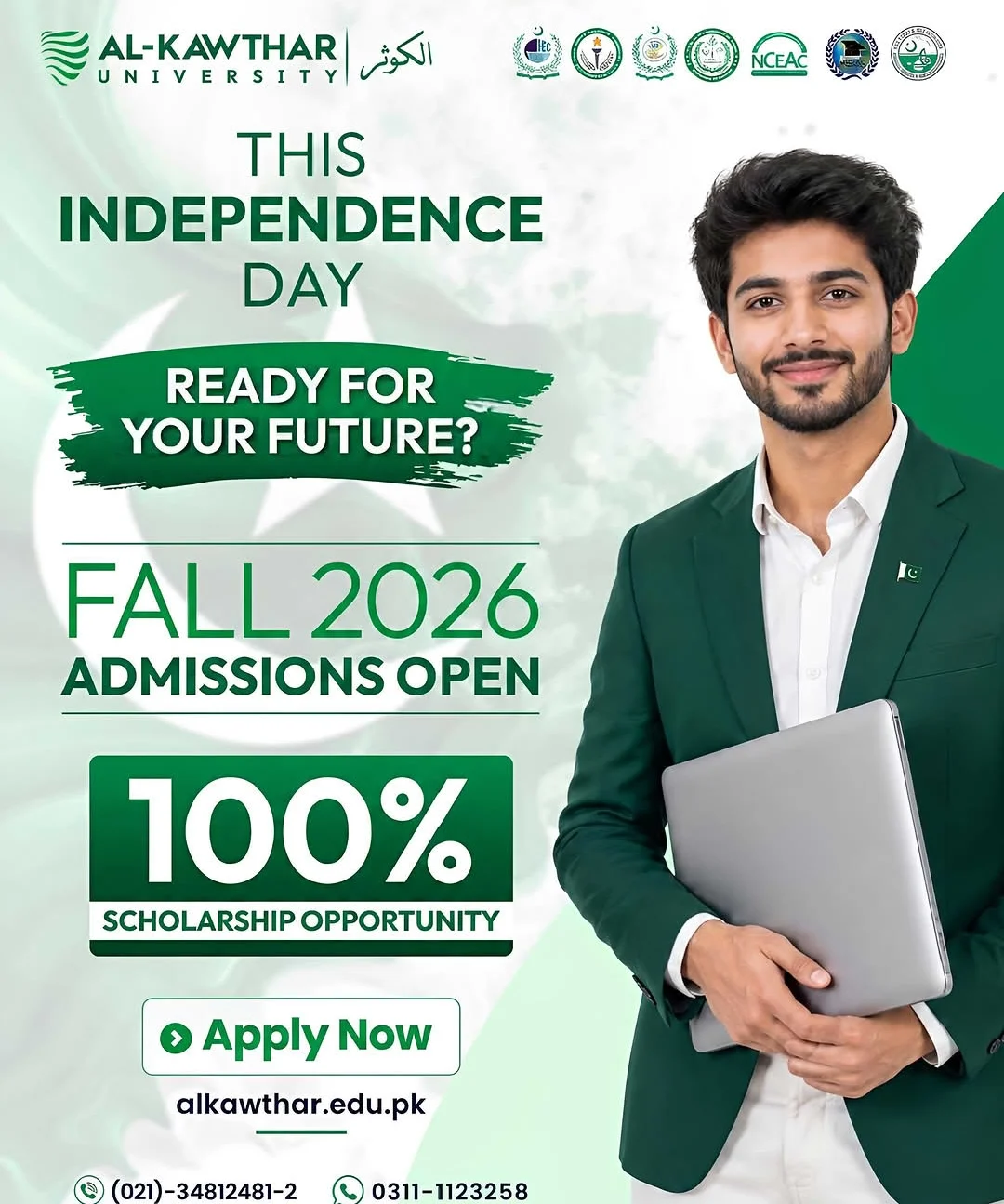 Al-Kawthar University Fall 2026 Admissions and 100% Scholarship Opportunity