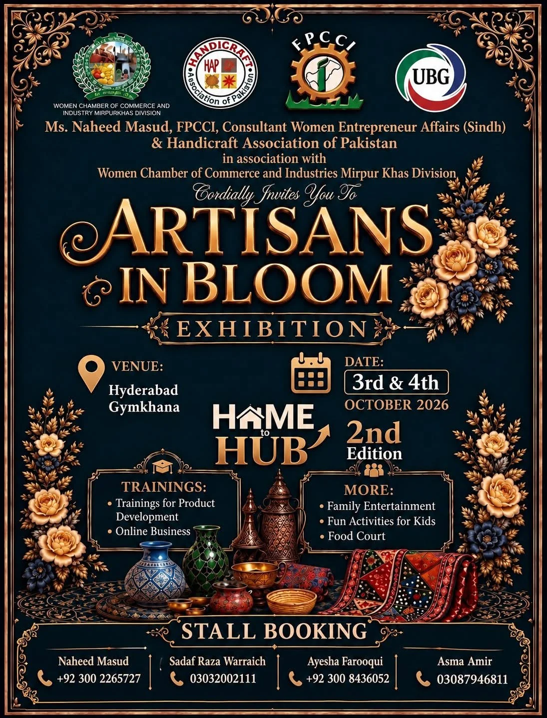 Artisans in Bloom Exhibition 2026 at Hyderabad Gymkhana