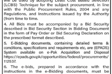 FIA Hyderabad Zone Tender for Hiring Naib Qasid and Chowkidar Services – PI1125337