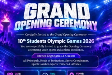 Grand Opening Ceremony of 10th Students Olympic Games 2026 in Karachi