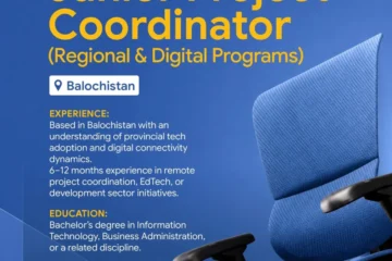 Junior Project Coordinator – Regional & Digital Programs in Balochistan
