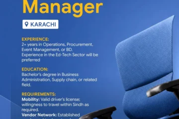 Operations Manager Job at Tech Valley in Karachi
