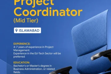 Project Coordinator (Mid Tier) Job at Tech Valley in Islamabad