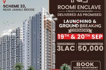 Roomi Enclave Apartments for Sale in Scheme 33 Near Jamali Bridge