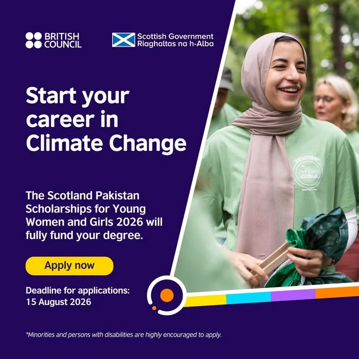 Scotland Pakistan Scholarships for Young Women and Girls 2026