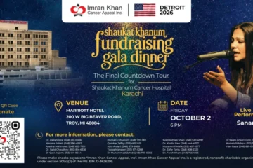 Shaukat Khanum Fundraising Gala Dinner Detroit 2026 with Sanam Marvi