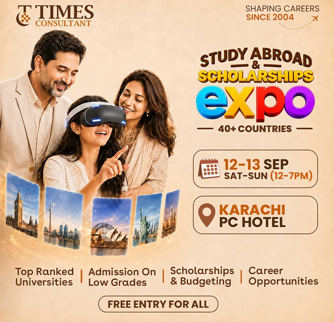 Study Abroad & Scholarships Expo in Karachi at PC Hotel