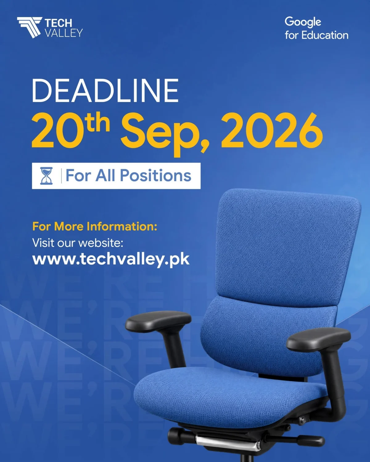 Tech Valley Jobs: Deadline for All Positions – 20 September 2026